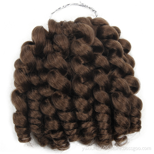 jamaican bounce curl crochet hair extension braiding hair grey wand curly crotchet hair